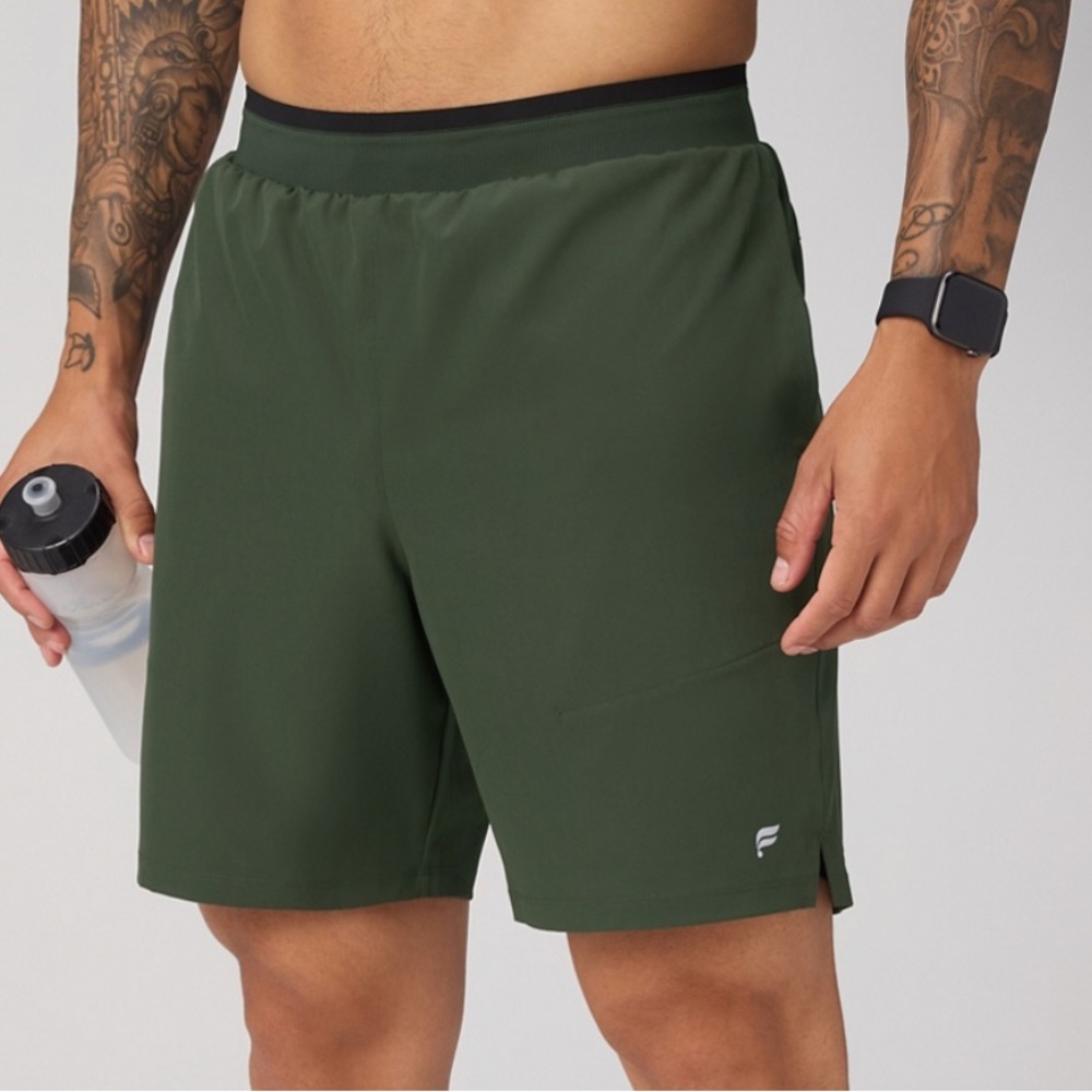Fabletics Men's Green Athletic Shorts